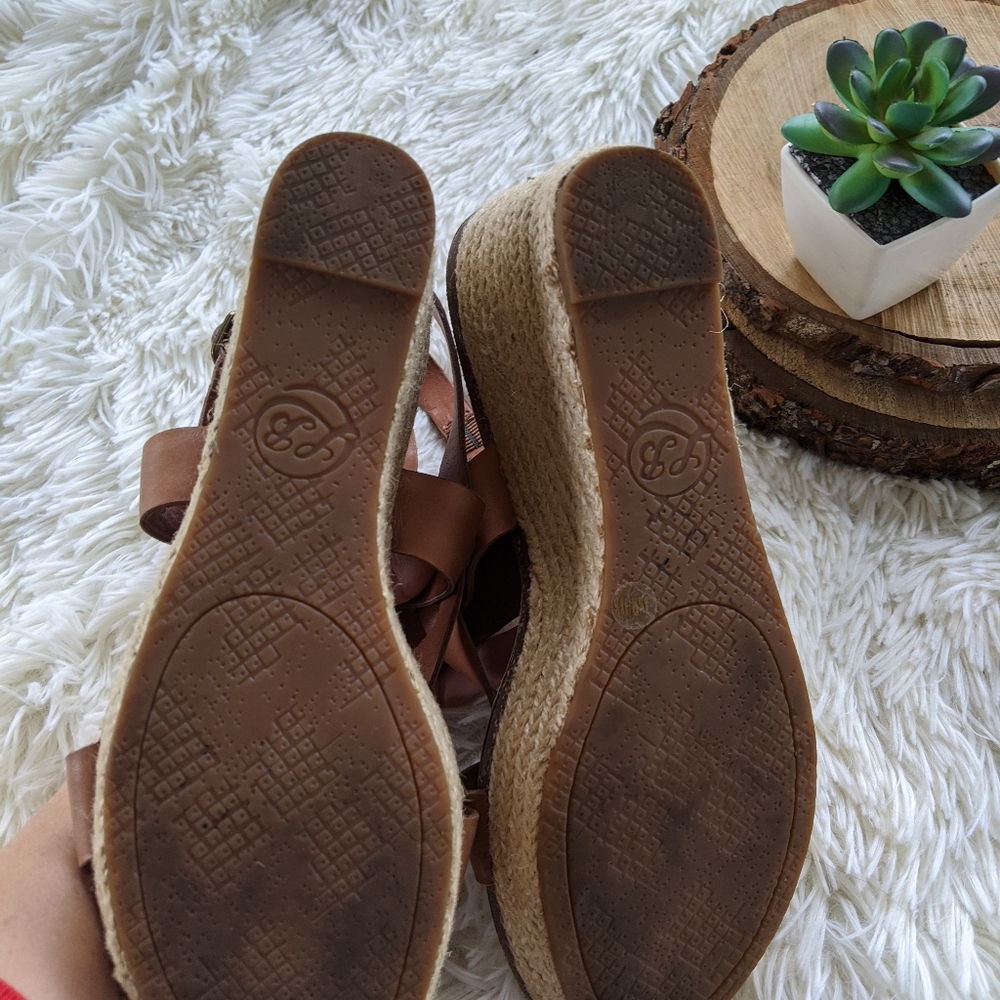 Lucky Brand Leather Espadrilles Sandal 8.5 - Picture 8 of 10